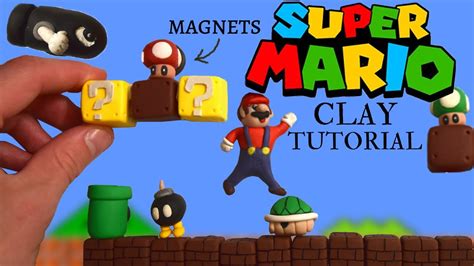 Making Mario Magnets With Polymer Clay Tutorial Youtube