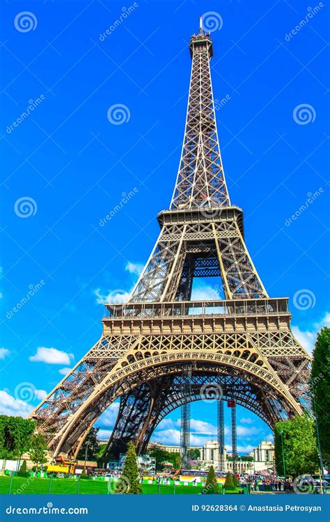 Amazing Beautiful Eiffel Tower In Paris Editorial Stock Image Image