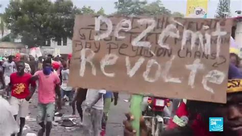 Protesters Demand Resignation Of Haitis President Youtube
