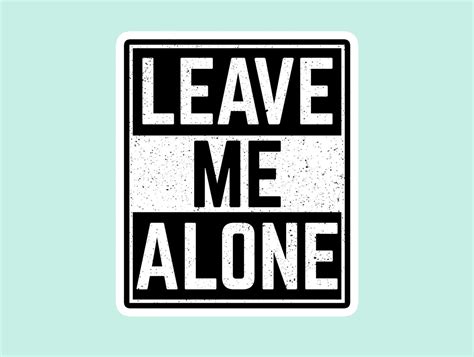 Leave Me Alone Introvert Focus Vinyl Stickers Laptop Decal Etsy
