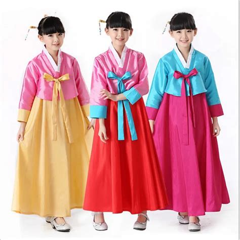 Top Grade Korea Ancient Hanbok Child Hanbok Costume Clothes Infant