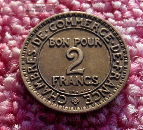 France 1922 2 Francs Chambers Of Commerce Coinage Mercury Seated