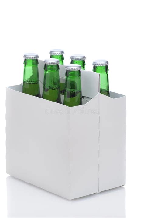 Six Pack Of Green Beer Bottles Stock Photo Image Of Macro Pack 13238306