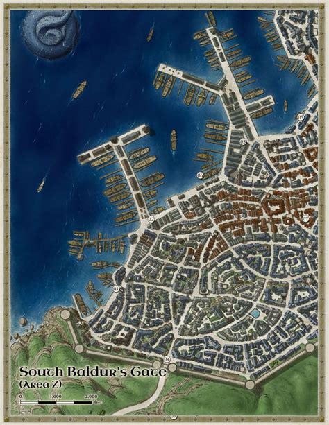 Baldurs Gate Area Z Fantasy City Map Fantasy Map Dungeons And