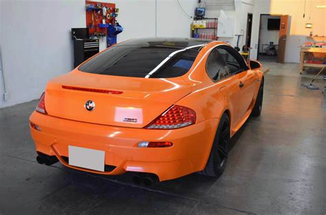 Orange Carbon Fiber Vinyl Wrap For Your Car