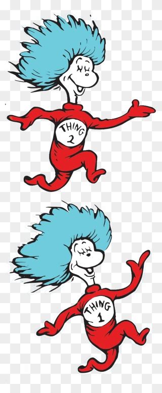 Download Download Thing 1 And Thing 2 Png Png Image With No Dr Seuss