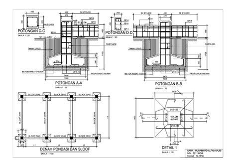 Pondasi Beton Bertulangmuhammad Alfan Model Pdf