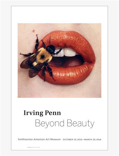 Irving Penn Bee On Lips Poster