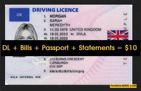Get The Best Uk Driver License Psd Template