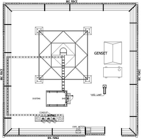 Genset Details In Construction Site In Autocad Dwg Files Cadbull