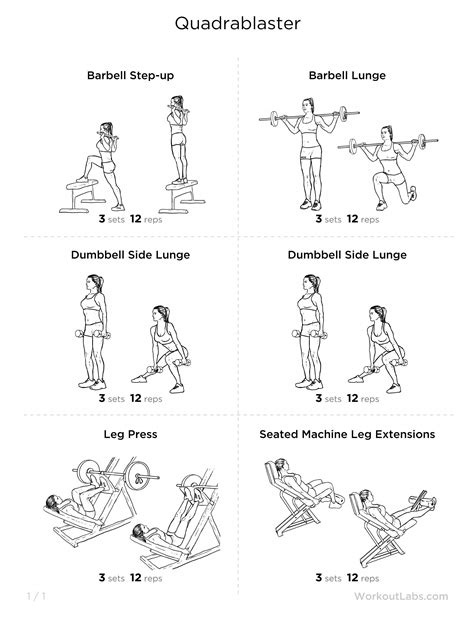 Quads Focused Leg Workout Lower Body Workout Workout Plan Gym Body
