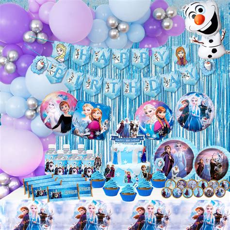 Buy Frozen Birthday Party Supplies220pcs Birthday Decorations10 Kids