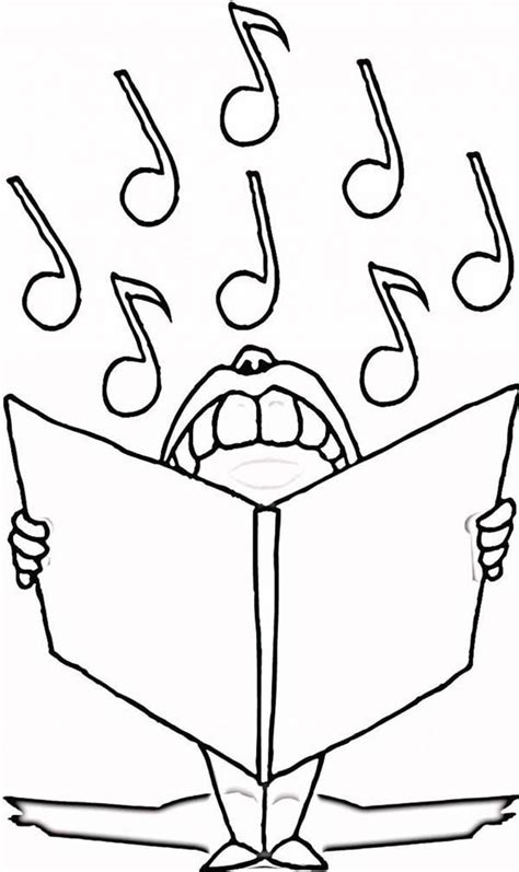 Singer Coloring Page For Kids Coloring Home