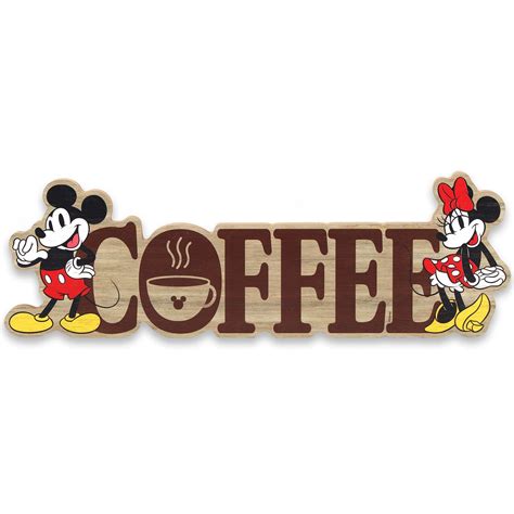 Buy Open Road Brands Disney Mickey Mouse And Minnie Mouse Coffee Wood