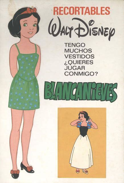 Las Recortables De Veva E Isabel Blancanieves Recortables Disney Walt