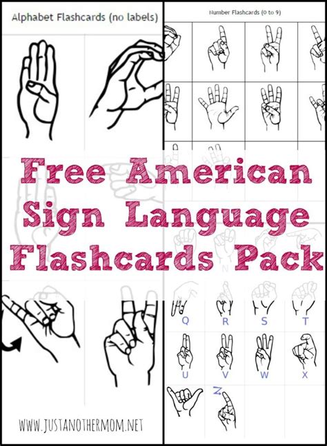 Basic Sign Language Chart Printable Free Easy Signs Sign Language