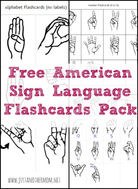 It would make our world a more inclusive place. Freebie Friday: Free Printable ASL Alphabet Flashcards ...