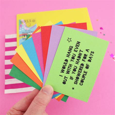 Random Compliments Card Set Of Eight By Paper Joy
