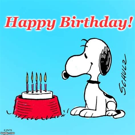 Image Tagged In Snoopy Birthdaybirthday Cakecandlessnoopyhappy