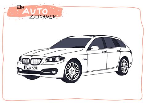 Gezeichnete vorlagen scannen und zeichnen: Ein Auto zeichnen | Fahrzeughits der Kids - Creatipster