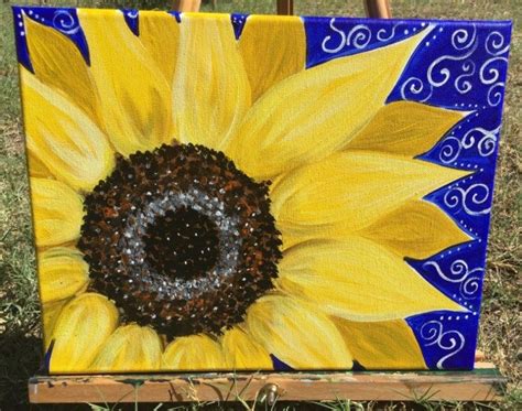 How To Paint A Sunflower Step By Step Painting Tutorial Flower