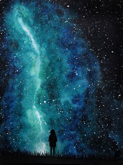Get your loved ones the best gift in the universe. Magic sky ★ #watercolor #art #drawing #galaxy #stars | Sky ...