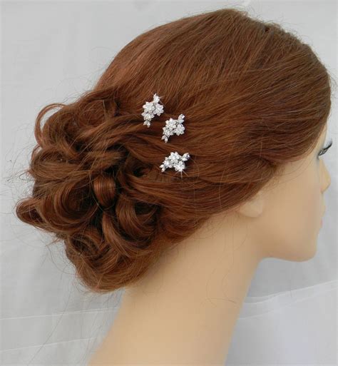 Bridal Hair Pins Rose Gold Wedding Hair Clip Gold Vintage Etsy