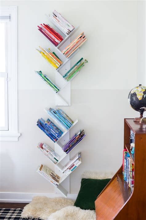 Encouraging children to experience color and form in the world around them by coloring is a great way to spark their imagination. Tree Bookshelf DIY for a Beautiful, Minimal and Shared ...