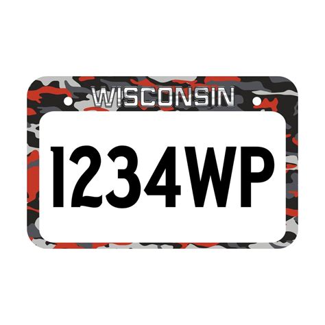 Wisconsin Atv License Plate Metal Wisconsin Utv License Etsy