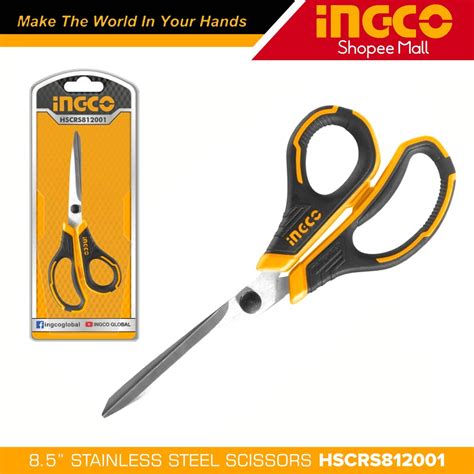 Ingco Hscrs812001 Stainless Steel Scissors 85 215mm H Shopee
