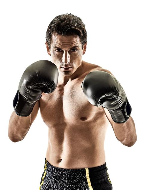 Muay Thai Kickboxing Kickboxer Boxing Man Stock Image Image Of Studio