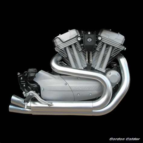 No 27 Harley Davidson Sportster Xr1200 Evolution Motorcycle Engine 2