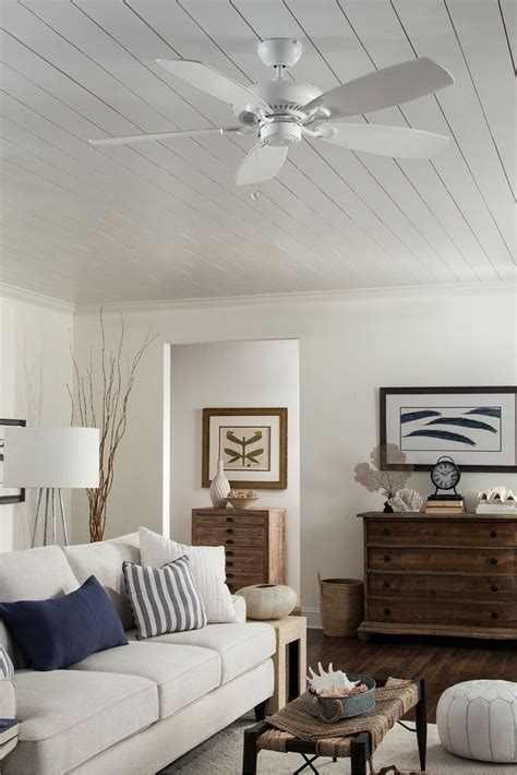 A ceiling fan with lights brings superior lighting and improved airflow to any room in your home. Featuring clean lines and a slim housing profile, the 52 ...
