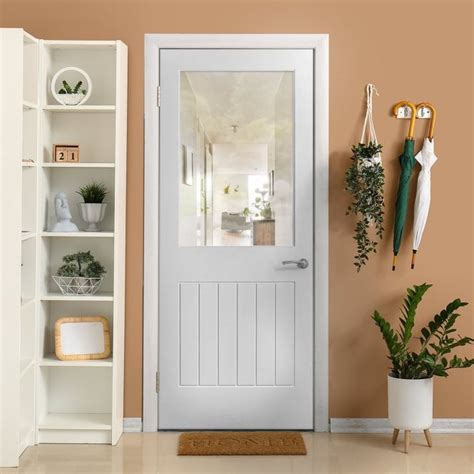 Internal White Primed Cottage 1p 1l Glazed Bespoke Door Leader Doors