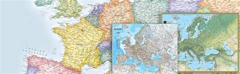Wall Maps Of Europe