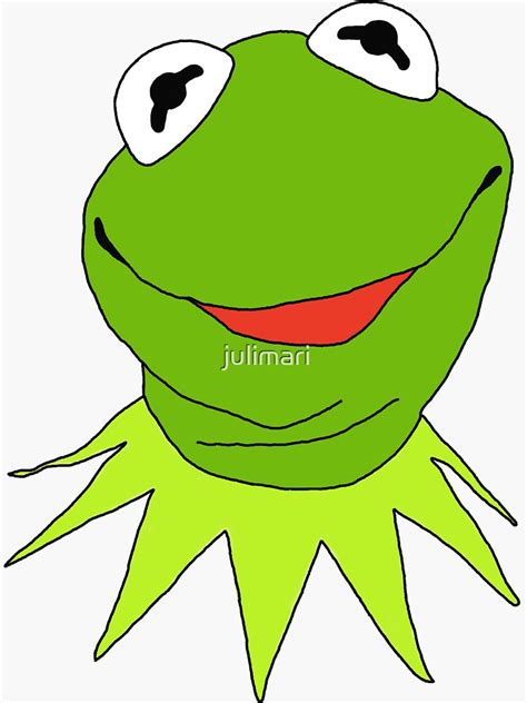 Kermit The Frog Sticker For Sale By Julimari Redbubble