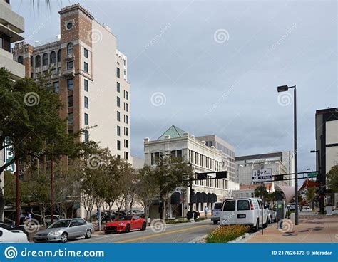 Street Scene In Downtown Tampa Florida Editorial Stock Photo Image