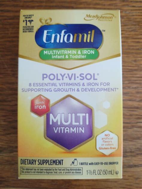 Enfamil Poly Vi Sol Multivitamin Supplement Drops With Iron For