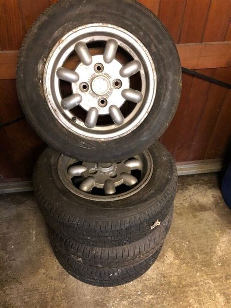 4 X Classic Mini Alloy Wheels Good Condition With Tyres In South