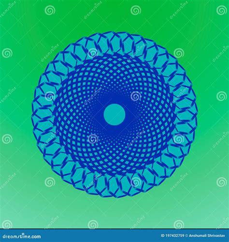 Abstract Circular Designs Illustration Image For Multipurpose Use Stock