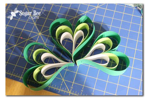 Paper Strip Crafts How To Make Shamrock Ornaments From Paper Strips