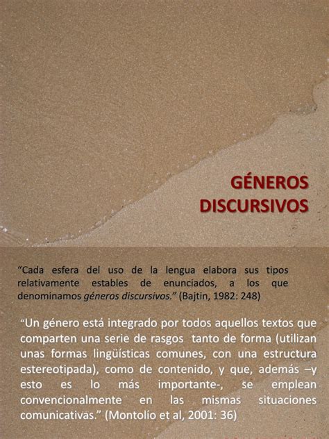 Generos Discursivos Pdf Discurso Semiótica