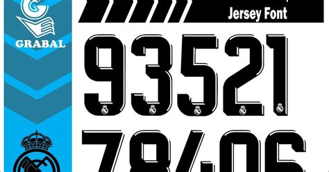 Try it now by clicking real madrid jersey. Real Madrid 2017/2018 Jersey Font | Desain