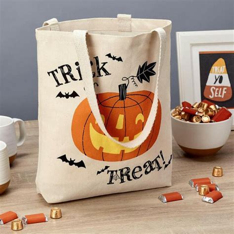 Hallmark 13 Large Halloween Tote Bag Trick Or Treat Pumpkin Reusable