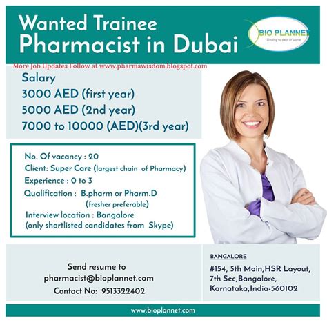 Skilled pharmacist with exceptional organization skills, strong interpersonal communication ability, and extensive knowledge of medications and their use. PHARMA WISDOM: Abroad Job Openings for Fresher's as ...