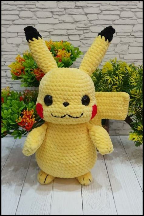Pikachu Crochet Pattern Pokemon Amigurumi Pdf Pattern Pokemon Crochet