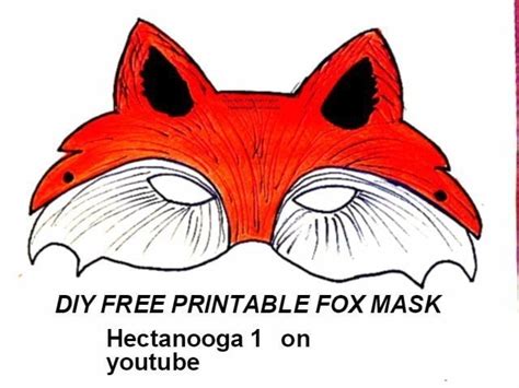 Maybe you would like to learn more about one of these? Free Printable, Fox Mask · How To Draw & Paint A Piece Of ...