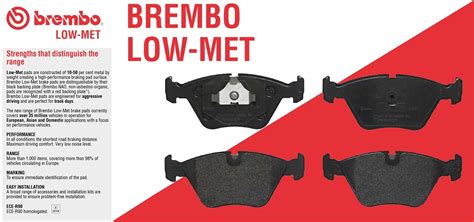 Brembo Front Rear Low Met Brake Pads Set Sensors Kit For Bmw F M
