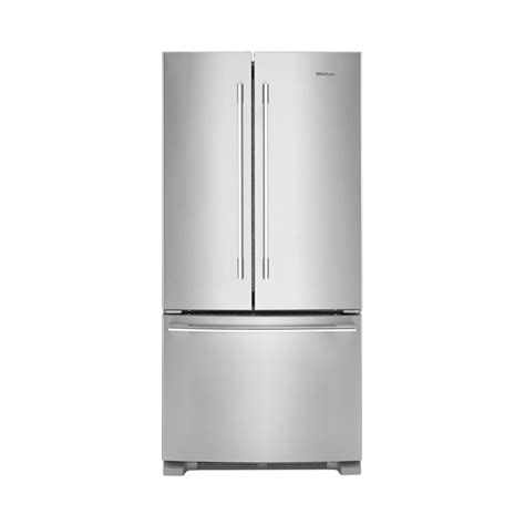 Whirlpool 221 Cu Ft French Door Refrigerator Stainless Steel At