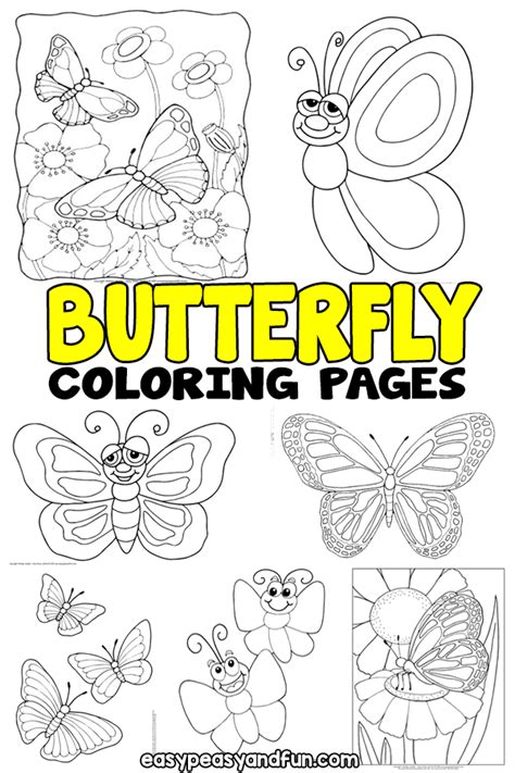 Butterfly Coloring Pages Preschool Boys